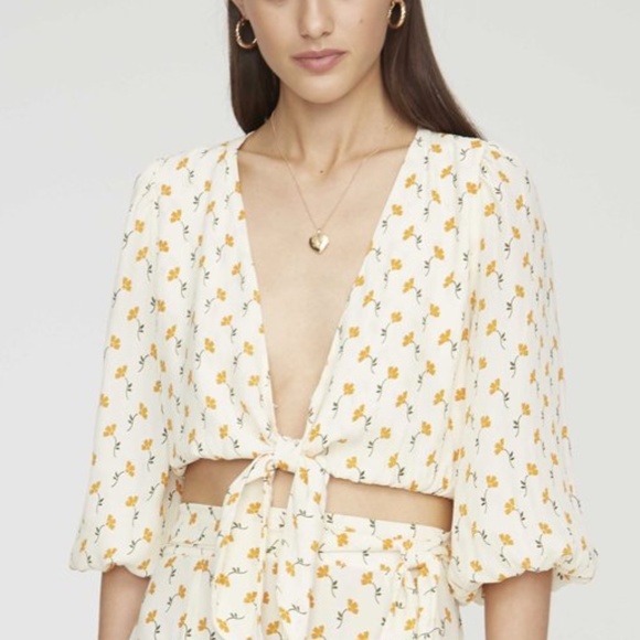 Faithful The Brand La Guardia Top Floral Print S - Picture 8 of 15